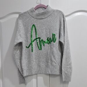 a new day Heather Gray Knit Top